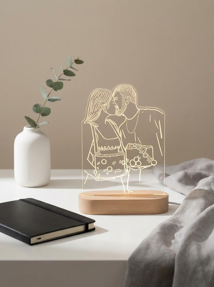 מנורת לד בעיצוב אישי