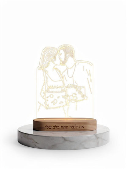 מנורת לד בעיצוב אישי