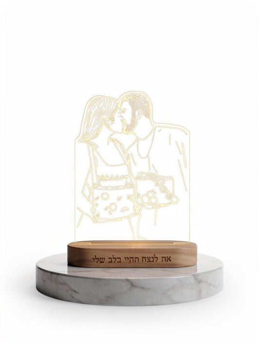 מנורת לד בעיצוב אישי